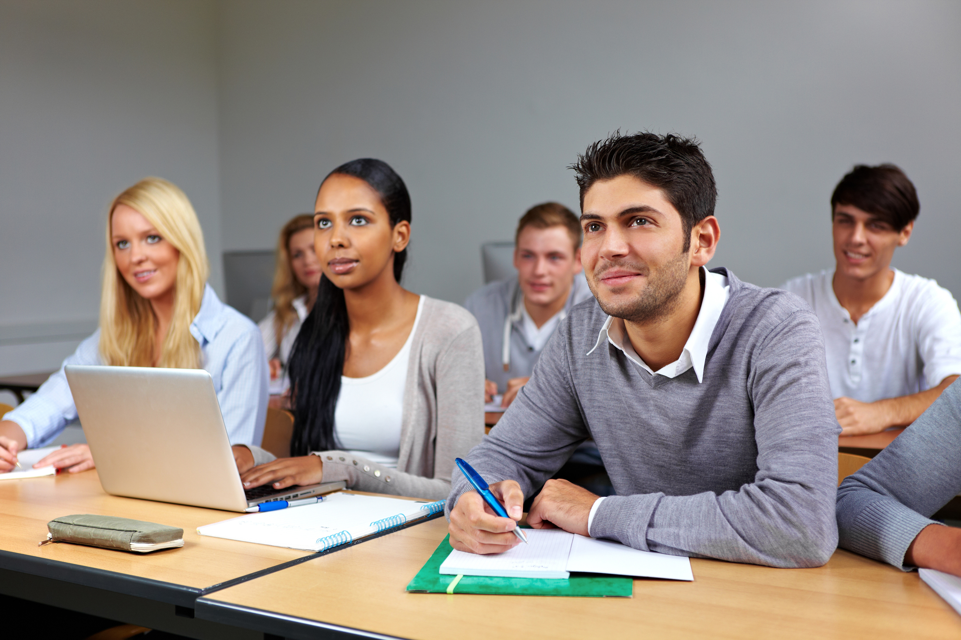 Busy Students in Class